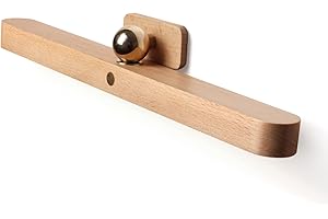 LANDGOO LED Wooden 360° Rotatable Magnetic Vanity Light Battery Operated USB Rechargeable Dimmable Makeup Mirror Light Bar for Bedroom Bathroom Household Lighting