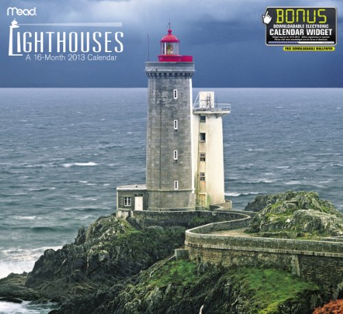 2013 Lighthouses Wall Calendar by Mead