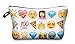 StylesILove Cute Graphic Pouch Travel Case Cosmetic Makeup Bag (White Emoji)