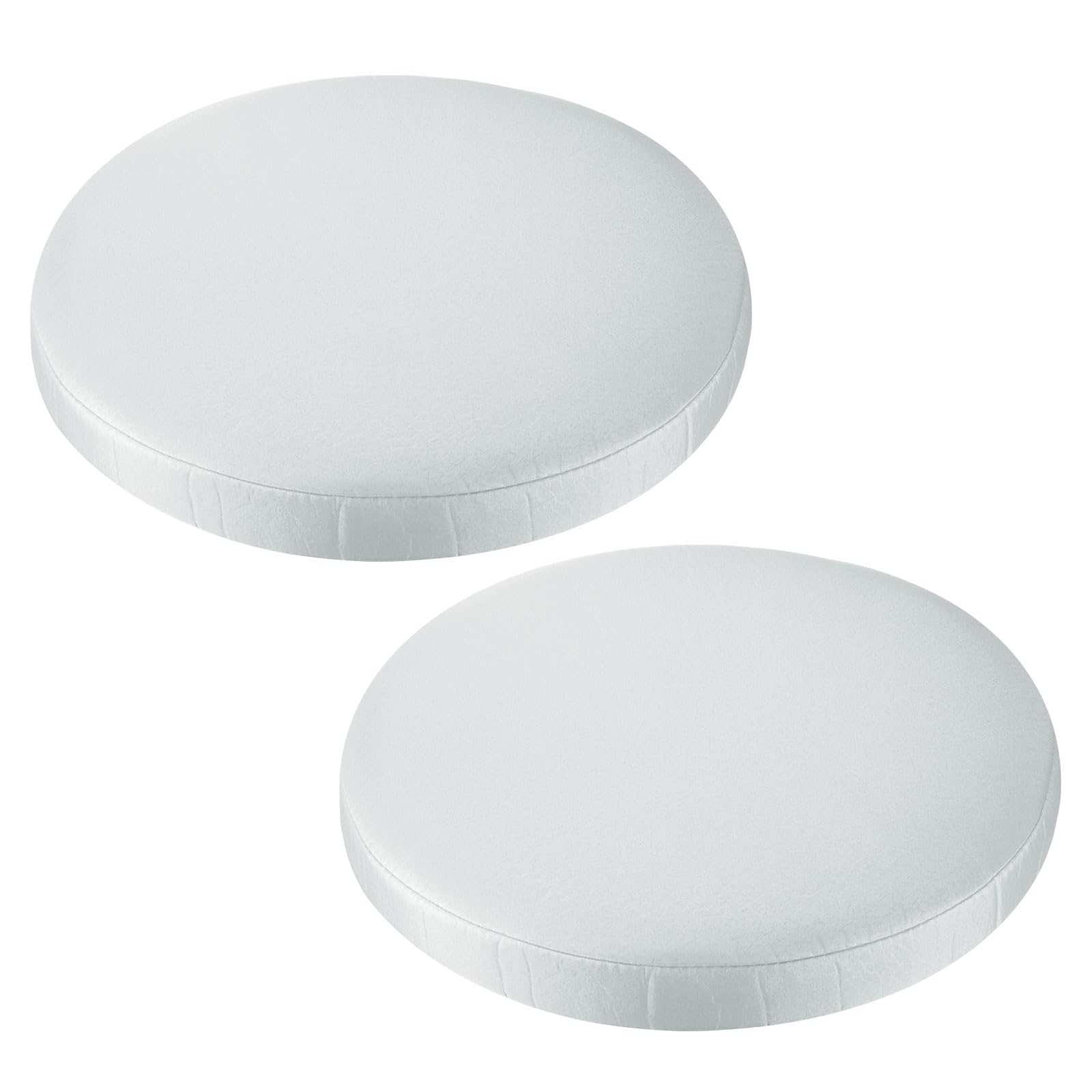 Uxcell 2pcs Bar Stool Cushions, 12 Inch Round Bar Stool Cover Seat Cushion, Suitable for Chairs Stool Slipcovers, Grey