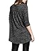 Timeson Women Loose Fit Long Sleeve High Low Bottom Ruched Blouse Tops Medium Black
