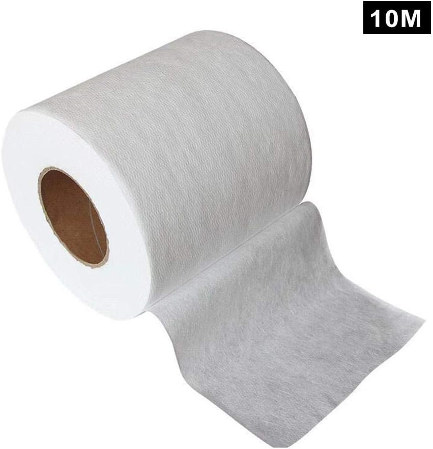 (Extra Send Customized Keychain Gift) Sponsi 10/20/50/100m Disposable Meltblown Cloth Sanitary Used Meltblown Nonwoven Filter Fabric Roll Cloth Waterproof for Filtering Layer Application Cover