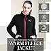 CAMEL CROWN Women Full Zip Fleece Jackets with Pockets Soft Polar Fleece Coat Jacket Sweater for Spring Outdoor