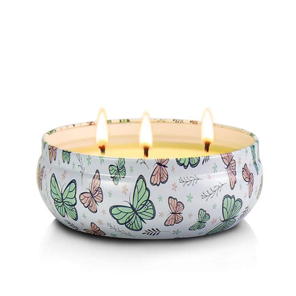 Liyuejing Tinplate Tin 14oz Aromatherapy Candle Plant, aromatherapy candle