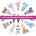 Cridoz 150 Pcs Barrettes Hair Clips, Clips for Hair, Hair Barrettes Snap Colorful Metal Hair Clips for Hair Accessories