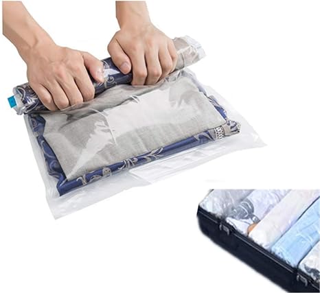 Amazon Co Jp Zacoco 衣類圧縮袋 9枚組 防塵防湿防カビ ダニ対策 手巻き 圧縮袋 布団圧縮袋 ふとん圧縮袋 手動圧縮後に75 の省スペース 再利用可能な収納 家庭用 引越し 出張 旅行 掃除機不要 70 50cm 3枚 60 40cm 3枚 50 40cm 3枚 ホーム キッチン