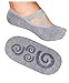 Lupo Women's Essential No Slip Crossover Yoga Pilates Barre Socks