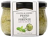 Cucina & Amore Pesto Sauce, Artichoke, 7.9 Ounce (Pack of 6)