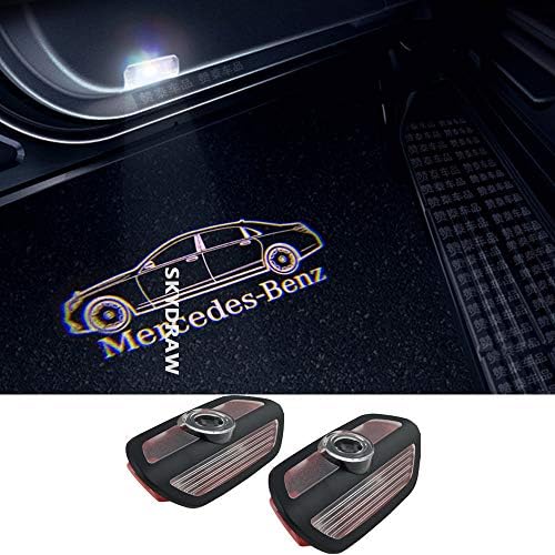 1 Pair For Mercedes Benz S Class (2014-2019) W222 S320 S300 S400 S500 S600 Maybach S550 S560 S600 S650 Car HD No Fading LED Door Welcome Warning Light Projector Ghost Shadow Light