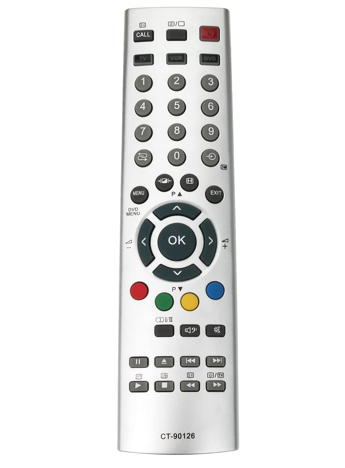 VINABTY Replacement Remote Control Fit for Toshiba TV Remote Control CT-90126