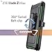 COVRWARE [Aegis Series] case Compatible with ZTE Blade Z Max (Z982) / Sequoia, with Built-in [Screen Protector] Heavy Duty Full-Body Rugged Holster Armor Case [Belt Swivel Clip][Kickstand], Green