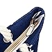 MISS FANTASY Beach Bag Anchor Print Beach Tote Large Canvas Summer Tote with Zipper Good for Beach and Travel (Navy Blue)