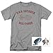 Star Trek USS Voyager Distressed Retro T Shirt & Exclusive Stickers (XX-Large)