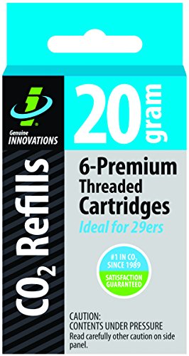 Genuine Innovations G2132 Threaded CO2 Cartridge for Bicycle Tires, 20 Gram (Pack of 6) - Thumbnail 2