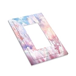 Colorful Abstract Clouds 1 Gang Light Switch Cover