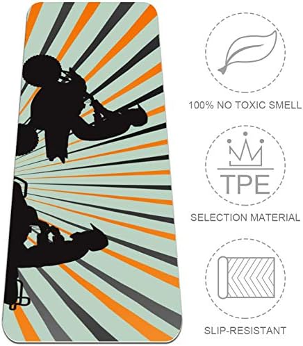 Ayustyle ホットヨガマット ヨガマット 6mm 8mm Tpe素材 バイク シルエット 運動マット ヨガ 耐久性 エクササイズ マット 収納簡単 フィットネス 海外並行輸入正規品 筋トレ トレーニング 軽量 両面滑り止め
