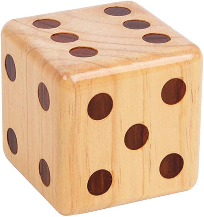 Giant Wooden Dice for Outdoor Games/Picnics/Barbecue Parties/Wooden Dice Board