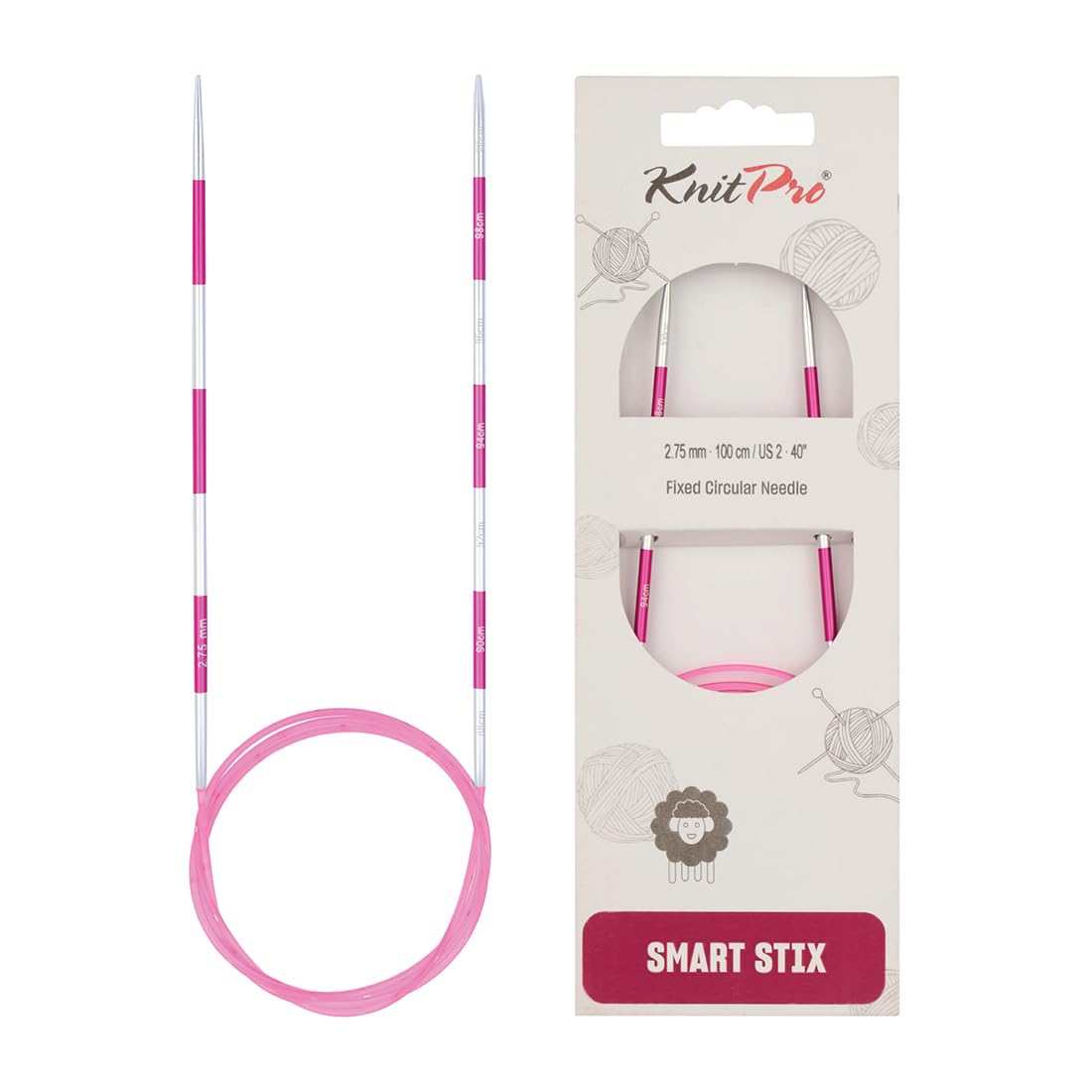 KnitPro Smartstix Fixed Circular Needles 40" (100cm) | 2.75mm — image 1