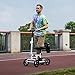 BEYOUR WALKER Folding Knee Walker for Foot Injuries with Dual Braking System Crutches Alternative, White
