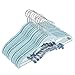 Juvale Velvet Hangers with Clips - for Shirts, Skirts, Pants, and Dresses - Non-Slip Velvety Smooth Texture - Slim Space Saving Design - Blue - 24 Pack - 18 Inches