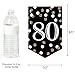 Big Dot of Happiness - Adult 80th Birthday - Gold - Birthday Party Bunting Banner - Gold Party Decorations - Happy Birthday