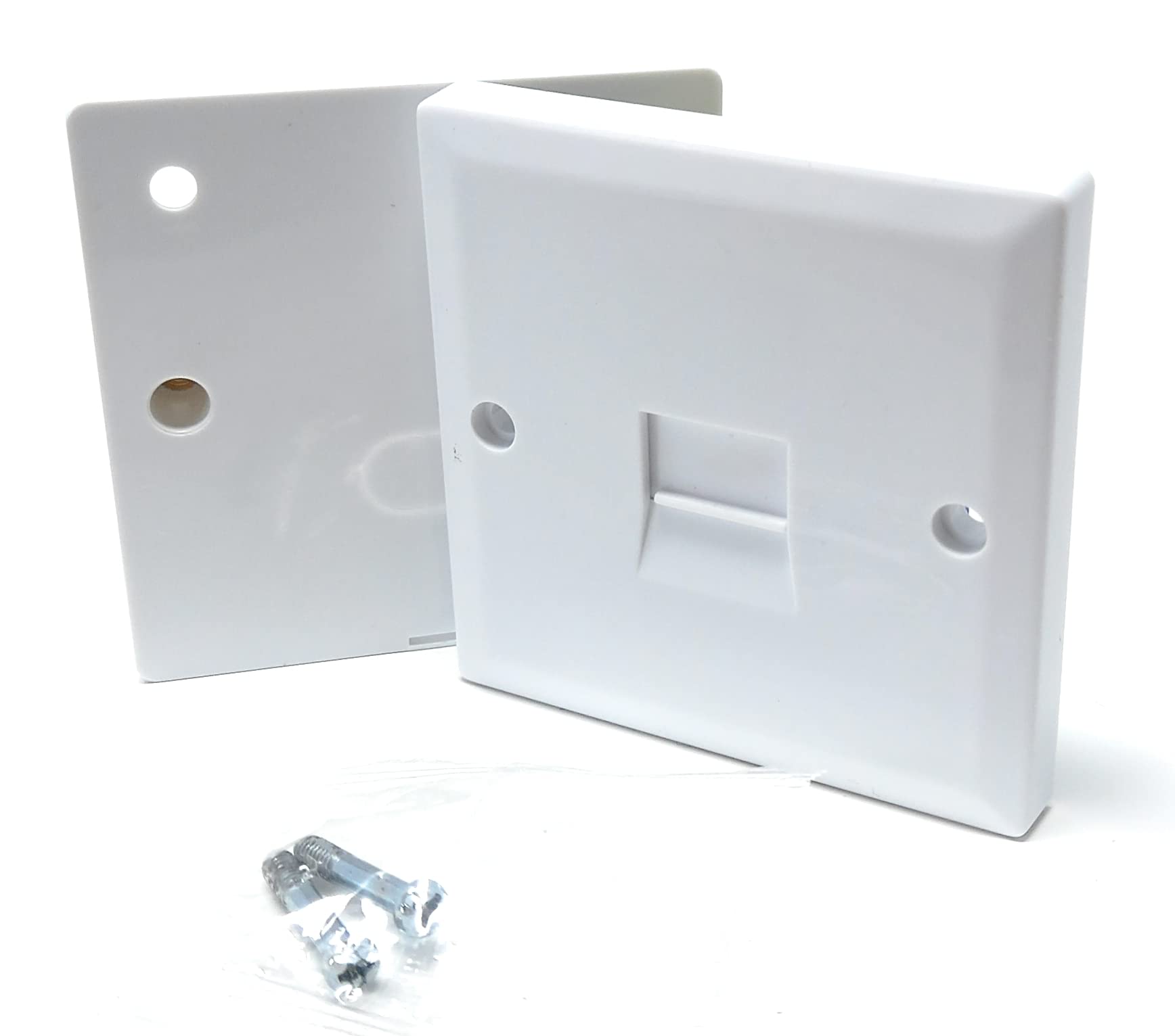 DRUT BT Master (2/4A) Telephone Socket Face Plate Plug With Box Surface, Single 70x70x30mm