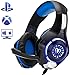 Beexcellent Gaming Headset for PS4 Xbox One PC Mac Controller Gaming Headphone with Crystal Stereo Bass Surround Sound, LED Light & Noise-Isolation Microphone primary