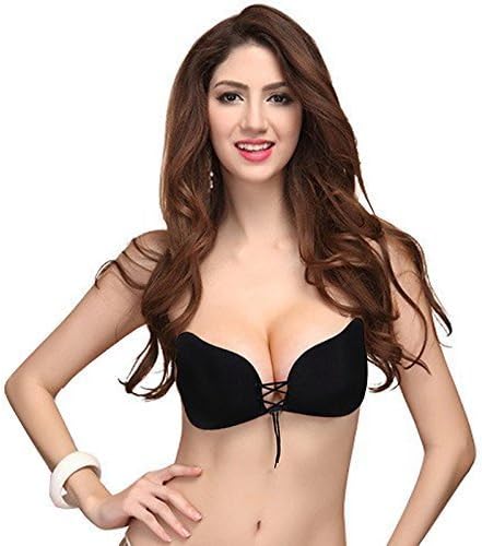 WEBBOON Silicone Adhesive, Stick, Push up, Strapless, Invisible, Backless Bra