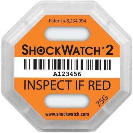 ShockWatch 2 Drop Detector A141680 75G (Pack of 12)