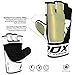 RDX MMA Gloves Sparring Martial Arts Grappling Cowhide Leather Training UFC Cage Fighting Combat Punching Bag Gel Mitts,Black,X-Large