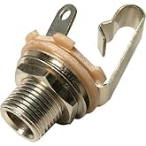 Switchcraft 1/4" Mono 2-Conductor Input Jack, Open Circuit, Long Bushing (Type L11)