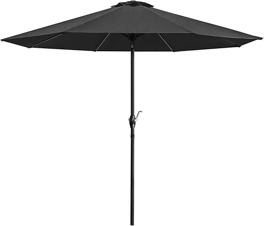 Amazon Com Devoko 9 Ft Patio Umbrella Outdoor Table Market Umbrella With Easy Push Button Tilt For Garden Deck Backyard And Pool Garden Outdoor