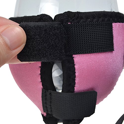 Beautyflier Assorted Colors Wine Glass Insulator / Drink Holder / Neoprene Sleeve with Adjustable Neck Strap For Conference Cocktail Reception(Pink)