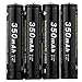 Soshine 4pcs 3.7V AAA 10440 350mAh Rechargeable Li-ion Lithium Battery with PCB Protected Board