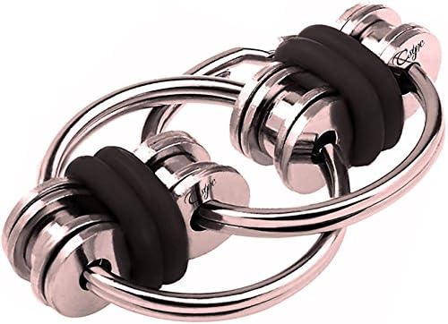 Fidget Toy Flippy key Chain -Increase Focus Reduce Stress, Quiet and Smooth Rolling Movement Fidgeting for Children and Adults at Workplace or School Stocking Stuffers for Him Christmas Gifts for Him