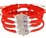 RufNTop Lucky Catholic St. Saint Benedict Evil Protection Red Cord Adjustable Bracelet(Saint Benedict02 Pack of 4 PCS)
