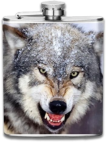 Portable 7oz Stainless Steel Hip Flask Alcohol Flagon SnowWolf