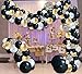 Vivuzono Balloon Garland Kit Black Gold White Assorted Balloons Strip Tape Ribbon Balloon Tying Tool Graduation Birthday Party Supplied