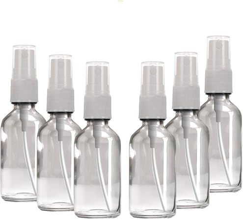 Amazon Shinezone スプレーボトル 30ml 6本 ガラス製 スプレー容器 携帯 ボトル 詰替ボトル ト香水のための化粧品容器 再利用 30ml 透明 Shinezone コスメ用詰替え容器 通販