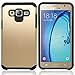 Galaxy J7 Neo J701M/J7 Nxt J701F/J7 Core J701 Case with Screen Protector & Stylus, Telegaming Dual Layer Defender Impact Resistant Armor Cover for Samsung Galaxy J7 J700 /Core Duos J701FZ Gold