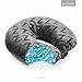 MALOUF Z Shredded Gel-Infused Memory Foam Travel Neck Pillow with Soft Rayon from Bamboo Cover, Dorm Room Essentials