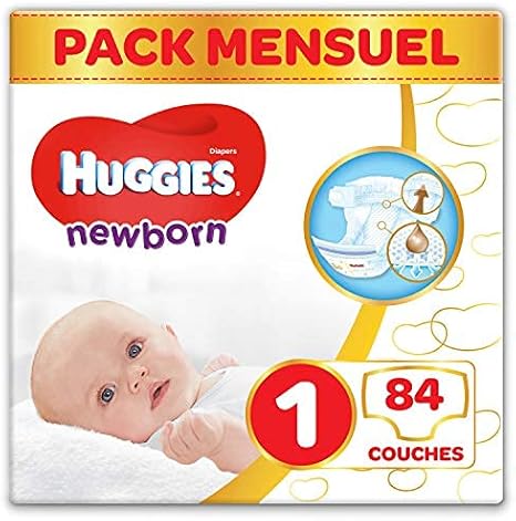 Huggies Couches Bebe Taille 1 2 5 Kg 84 Couches Nouveau Nes Unisexe Avec Indicateur D Humidite Pack 1 Mois De Consommation Newborn Amazon Fr Hygiasne Et Soins Du Corps