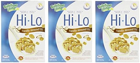 Nutritious Living Hi-Lo Cereal, Vanilla Almond 10-Ounce (Pack of 3)