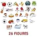 X-bet MAGNET Foam ABC Alphabet Magnets - Multi-Size, Mixed-Case - 26 Count - EVA Foam - Ideal for Toddlers & Kids