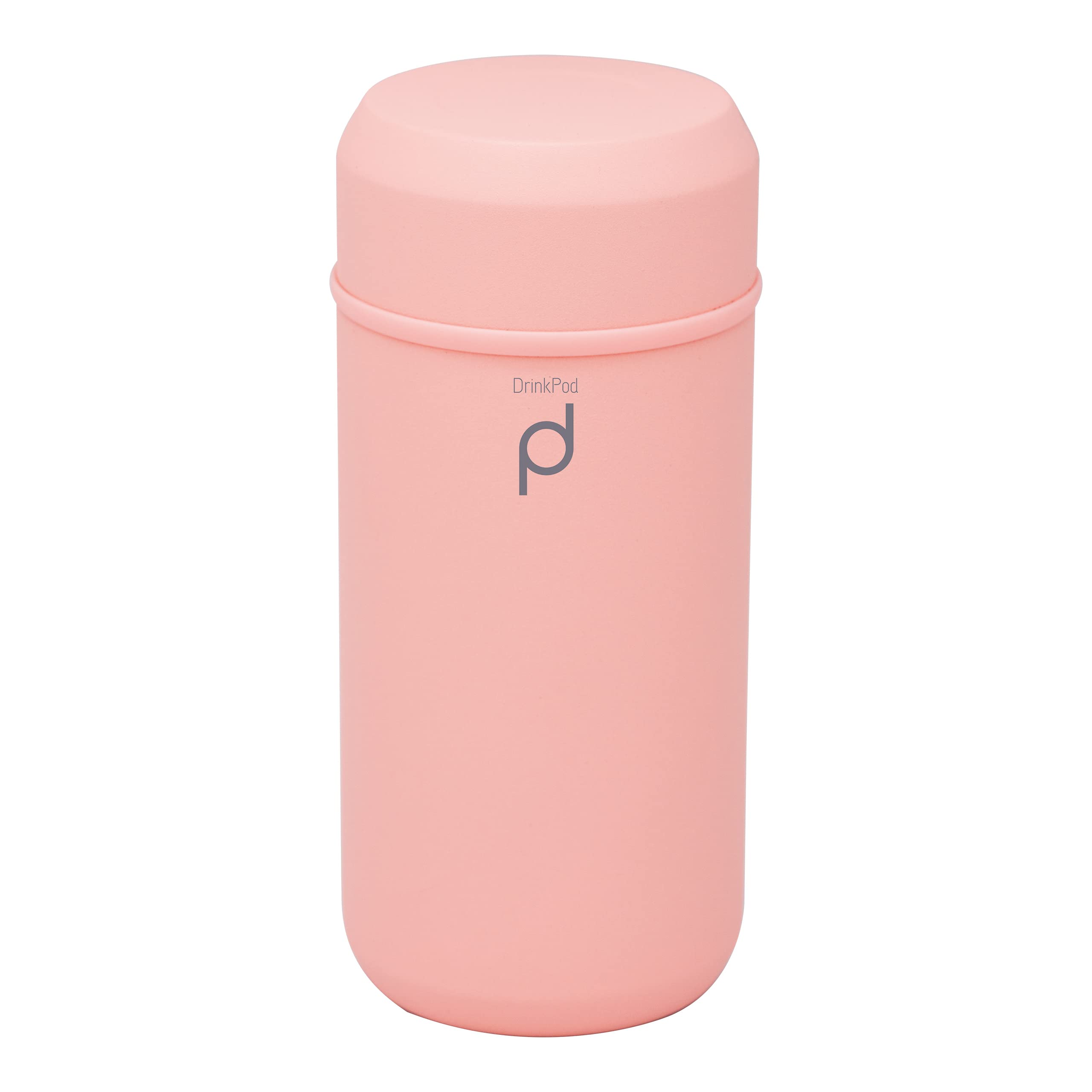 Drink Pod + Vacuum Insulated Flask, Coral, 350ml