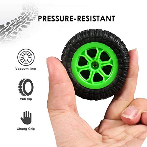 RC Cars Stunt Car Toy, 4WD 2.4Ghz Remote Control Car Double Sided Rotating Vehicles 360° Flips, Green RC Cars for Kids Birthday Gifts