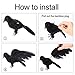 Y- STO Halloween Decorations Realistic 3 PC Birds Black Feathered Crows - Halloween Ravens Prop Décor,Out-Door or Indoor Decoration