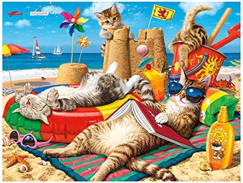 Blxecky DIY 5D Diamond Painting by Number Kit for Adult, Full Drill Diamond Embroidery Dotz Kit Home Wall Decor-Cat(30X40CM/12X16inch)