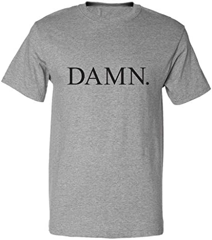 SM Clothing "Damn." Graphic Design T-Shirt - Medium (Heather Gray)