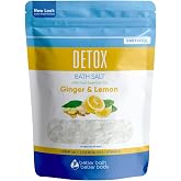 Detox Bath Salt 32 oz Epsom Salt with Pure Essential Oils Ginger and Lemon